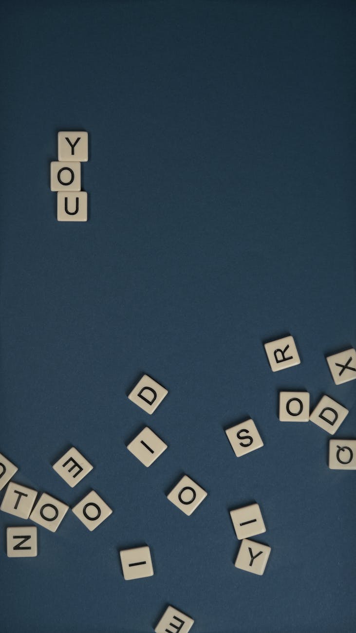 scrabble tiles on flat surface